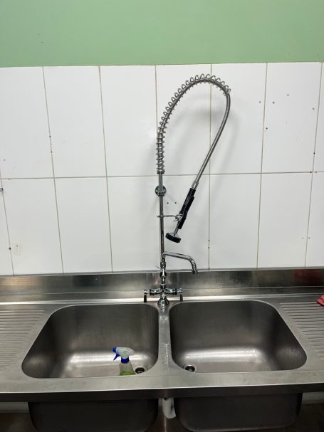 Luxe spoelkeuken kraan.